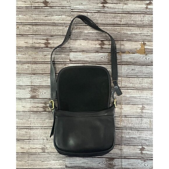 COACH Leather Patricia's Legacy Saddle Flap Messenger Crossbody Bag 9951 Vintage - Picture 10 of 11